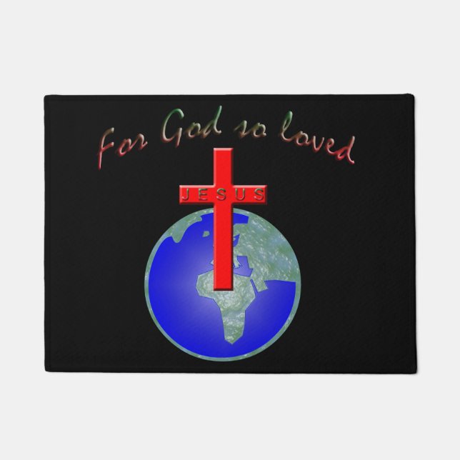For God so loved Doormat (Front)