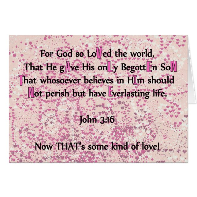 For God So Loved The World - (Front Horizontal)