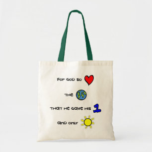 For God so Loved the World cloth tote bag
