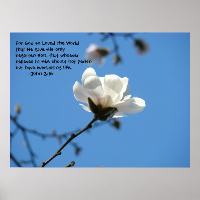 For God So Loved the World John 3:16 art prints (Front)