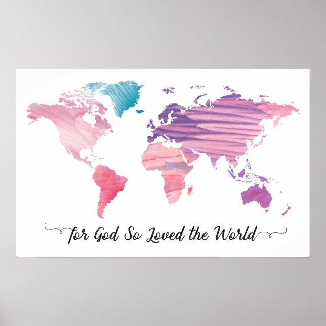 For God So Loved the World Print (Front)