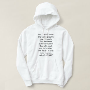 For God So Loved The World Word Hoodie