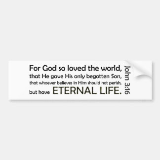 For God So Loved (white background) Bumper Sticker