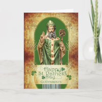 For Godparents St Patrick’s Day and Saint Statue