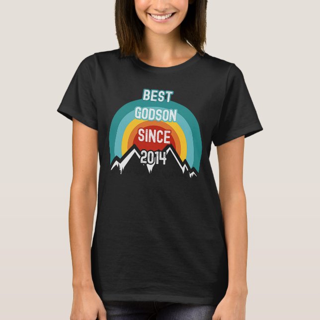 For Godson Best Godson Since 2014 T-Shirt (Front)