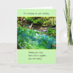 For Grandma, On Your Birthday Card