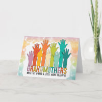 for Grandmother Colourful Hands Grandparents Day
