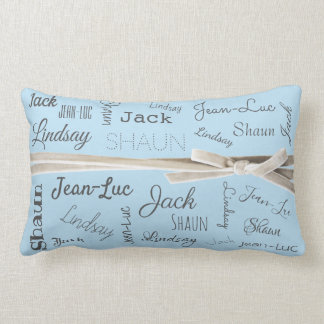 For Grandmother | Grandchildren Names Collage Lumbar Cushion