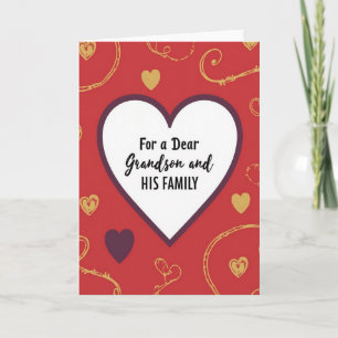 For Grandson And Family Card