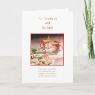 For Grandson and His Family Holiday Card