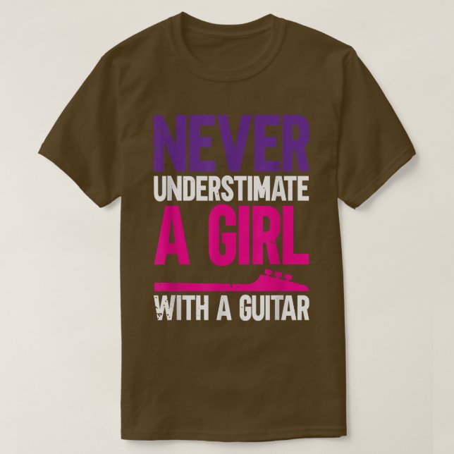 For Guitarist & Musician, Music & Bass FanAcoustic T-Shirt (Design Front)
