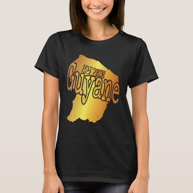 for Guyanese Map of Guyana 973 T-Shirt (Front)