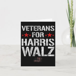 For Harris 2024 Kamala Harris Tim WAlzheimer Veter Card