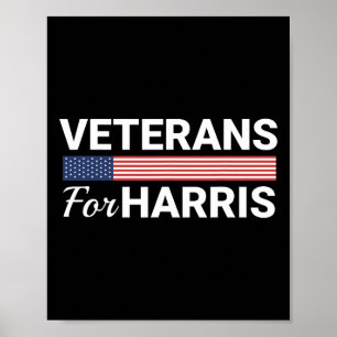 For Harris 2024 - Military Vets Kamala Harris 1  Poster