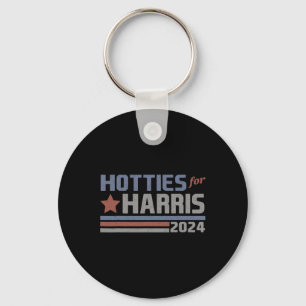 For Harris 24 Hotties For Harris 2024 Tee 3 Key Ring