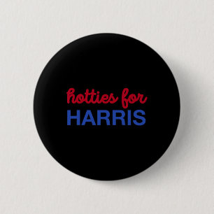 For Harris 24 Hotties For Harris 2024 Tee 6 Cm Round Badge