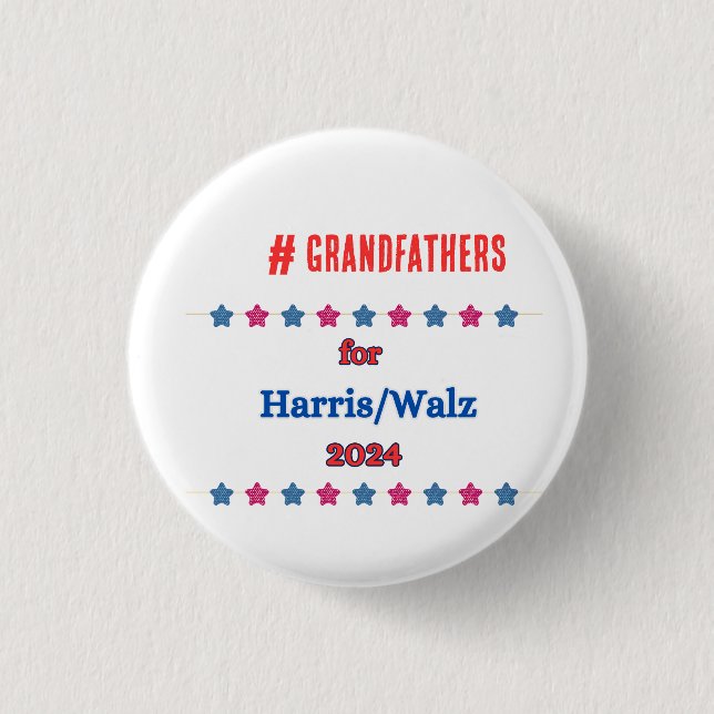 For Harris Walz 2024 Election Personalised 3 Cm Round Badge (Front)