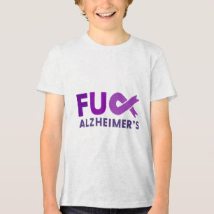 For Heimers Dementia Awareness Support Squad Ribbo Tri-Blend Shirt