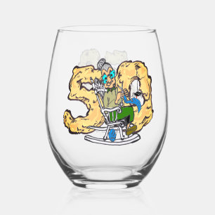 For HER 50th Anniversary Wine Glass