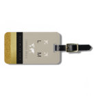 For Her a Chic Travel Luggage Tag with Monogram