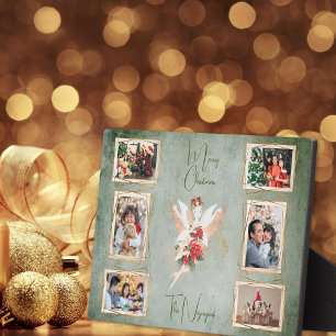 For Her Christmas Fairy Multi Photo Collage Plaque
