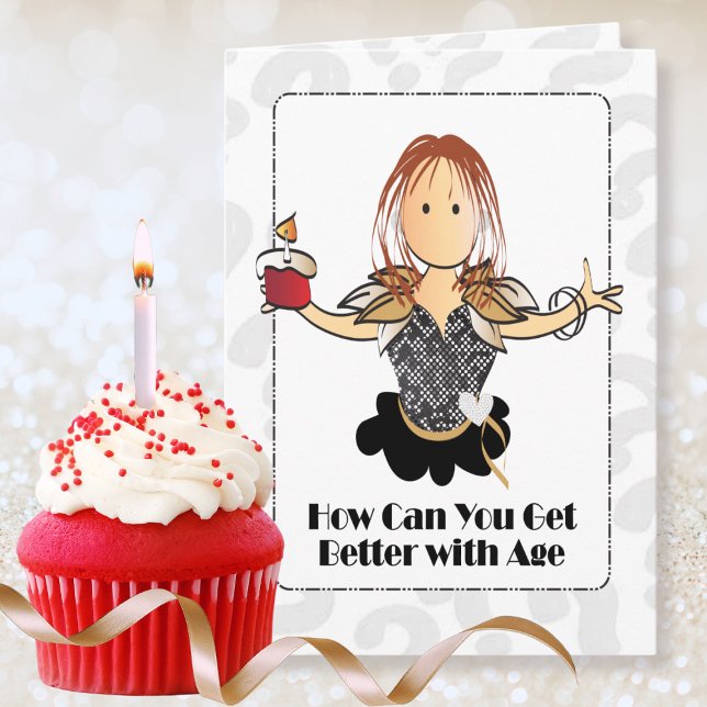 For Her Complimentary Sweet Woman Birthday Card (Creator Uploaded)