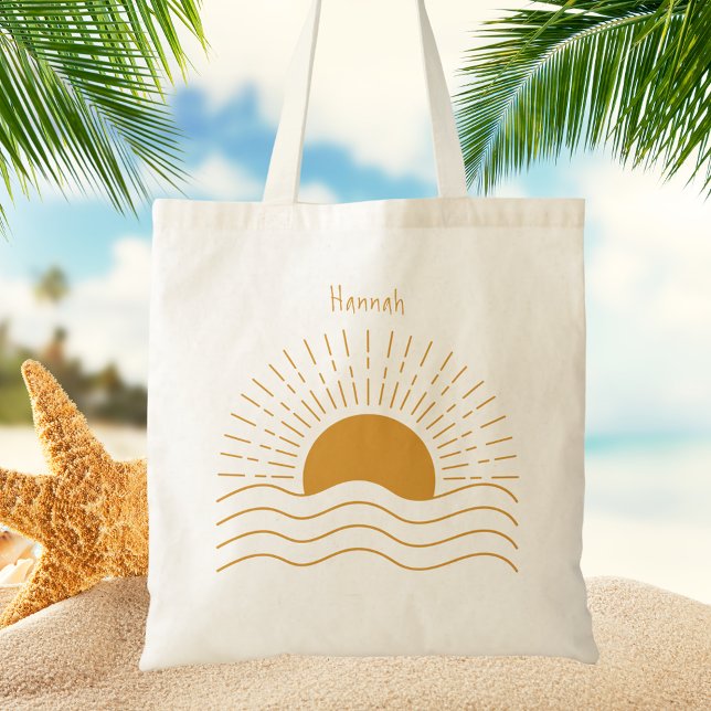 For Her Modern Minimalist Summer Boho Sun Tote Bag (Creator Uploaded)