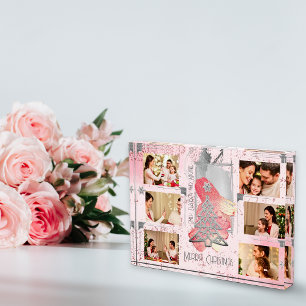 For Her Pink Christmas Photo Memory Keepsake