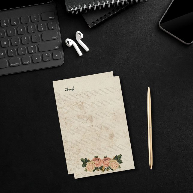 For Her Rustic Floral Stationery (Creator Uploaded)