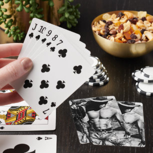 For Him Fine Art Drawing Of An Alpha Male Cowboy Playing Cards