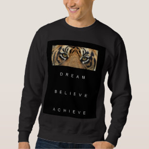 For Him Motivational Success Quote Template Men's Sweatshirt