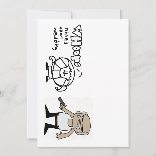 For Hire Episode 2 Wedding Invitation (Front)