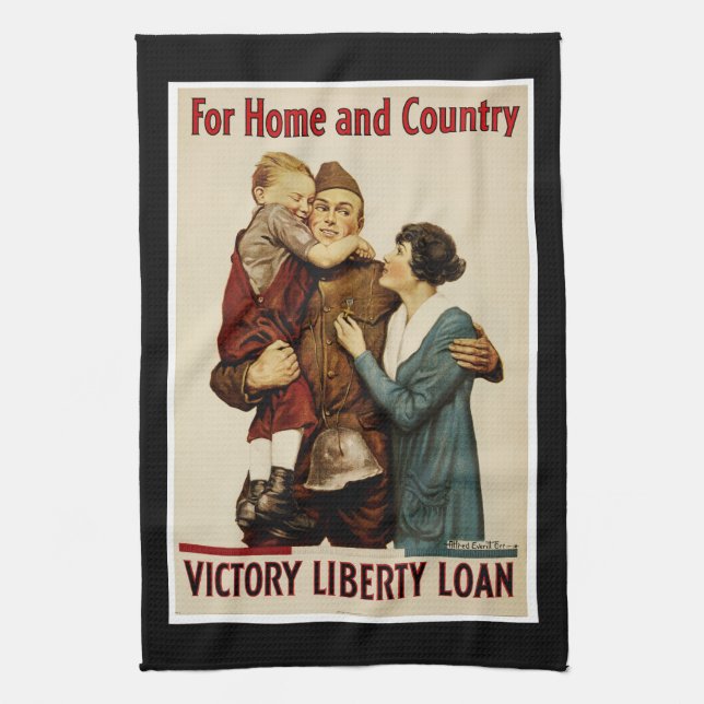 For Home and Country Tea Towel (Vertical)