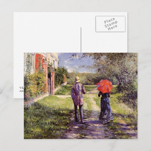 For Husband on Father's Day. Fine Art  Postcard (Front/Back)