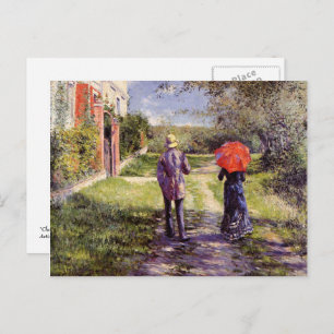 For Husband on Father's Day. Fine Art Postcard