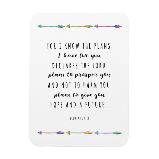 For I know the plans i have for you Magnet (Vertical)