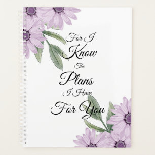 "For I Know The Plans I Have For You" Planner