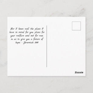 For I Know the Plans I Have For You Postcard