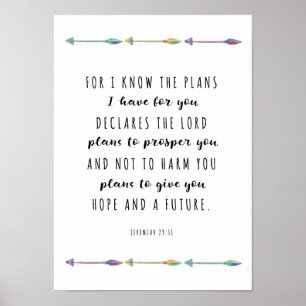 For I know the Plans I have for you Print