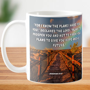 For I Know The Plans Jeremiah 29 Bible Verse Coffee Mug