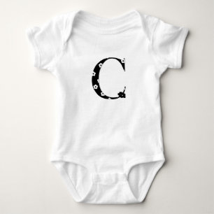 for initial template baby bodysuit