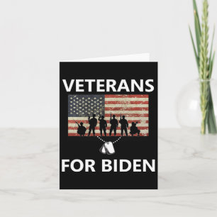 For Joe Biden Kamala Harris 2020 Vet Election  Card