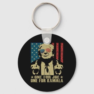 For Joe One For Kamala Funny Trump 2024 Key Ring