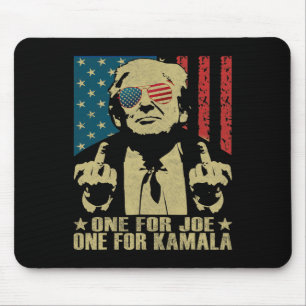 For Joe One For Kamala Funny Trump 2024 Mouse Pad