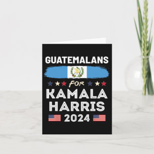 For Kamala Harris 2024 Guatemala Flag Card