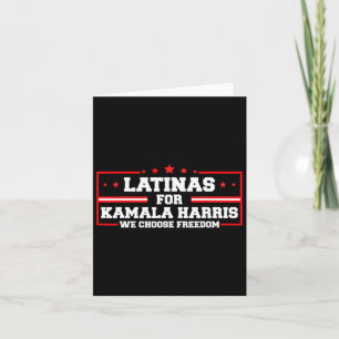 For Kamala Harris 2024 We Choose Freedom 2  Card