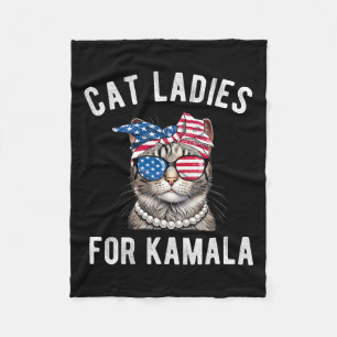 For Kamala Harris Cat Ladies Usa 2024 Womens Fleece Blanket