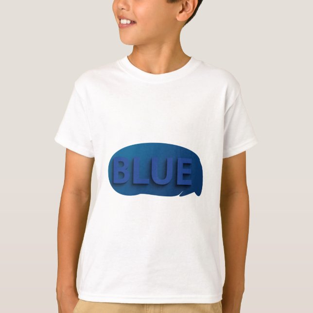 For Kid T-shirt in Ocean Blue (Front)