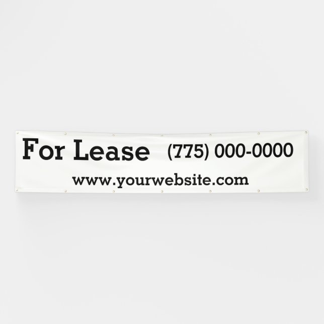 For Lease 12 Foot Banner (Horizontal)
