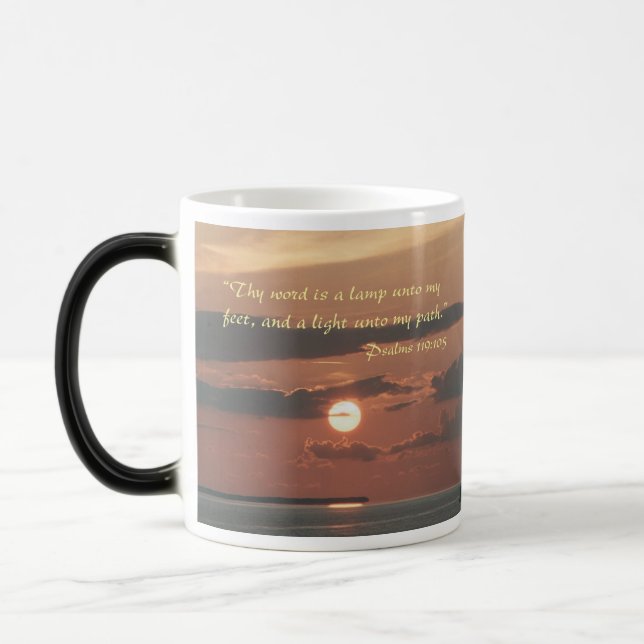 For left handers-Thy word is a lamp to my feet mug (Left)